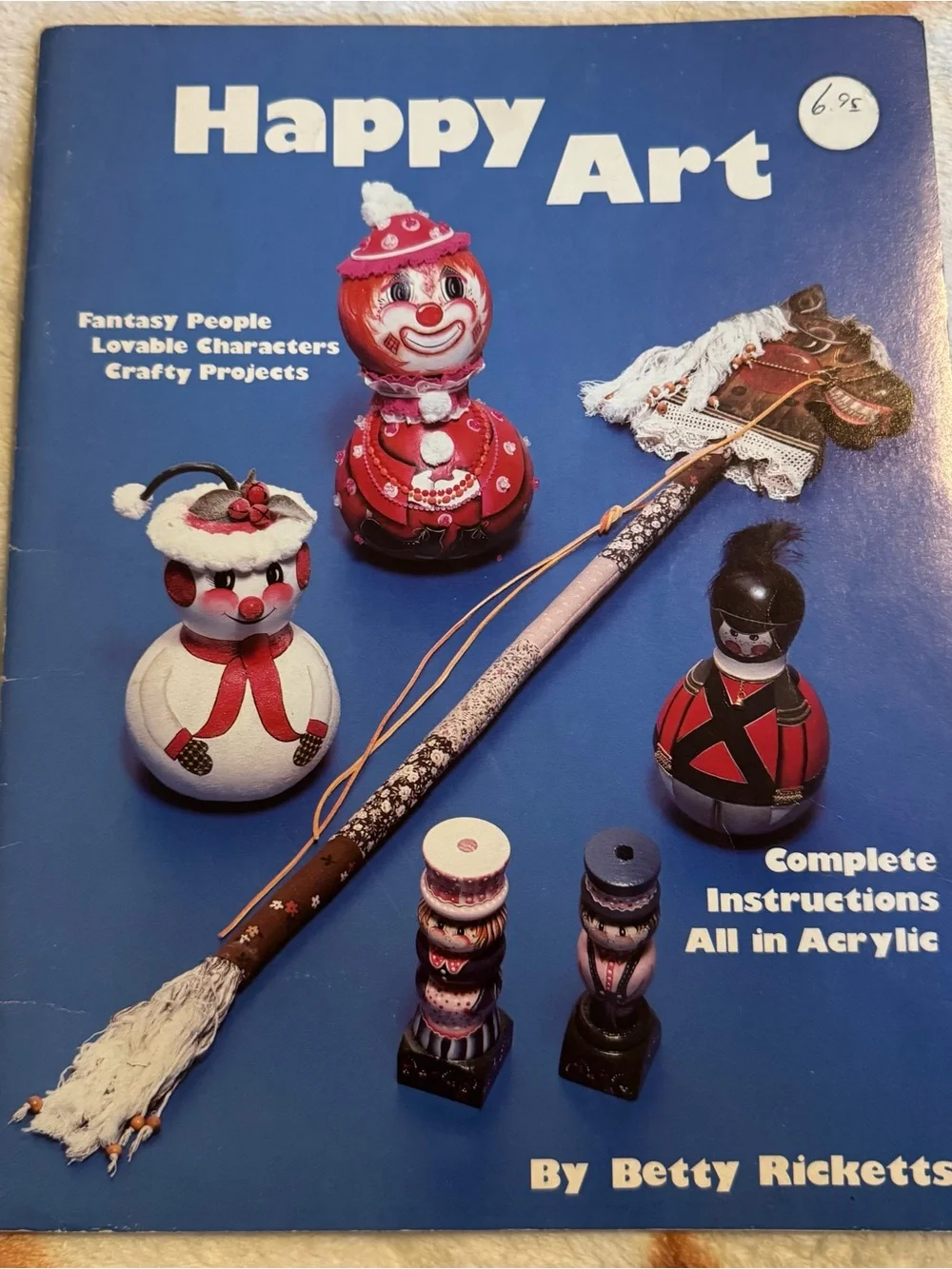 1980 Happy Art By Betty Ricketts Vintage Tole Painting Book